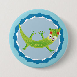 Chapa Redonda De 7 Cm Tierno cocodrilo