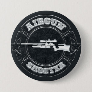 Chapa Redonda De 7 Cm Tiroteo con arma de fuego