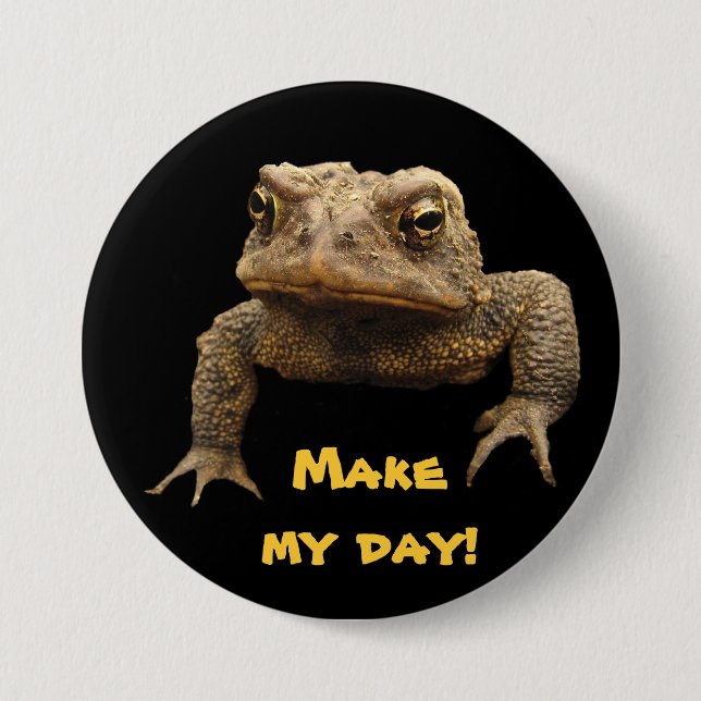 Chapa Redonda De 7 Cm Toad americano (Anverso)