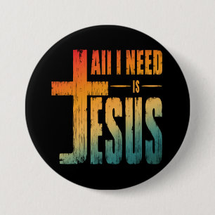 CHAPA REDONDA DE 7 CM TODO LO QUE NECESITO ES JESÚS