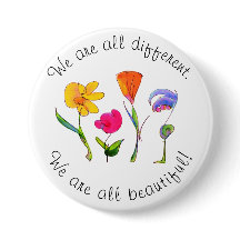 Todos somos diferentes y bellas flores de diversid