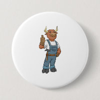 Toro como Handyman con martillo