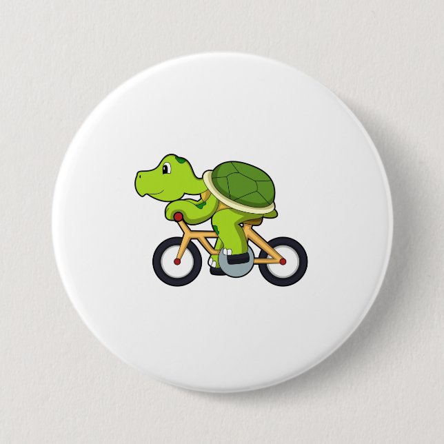 Chapa Redonda De 7 Cm Tortuga con bicicleta.PNG (Anverso)