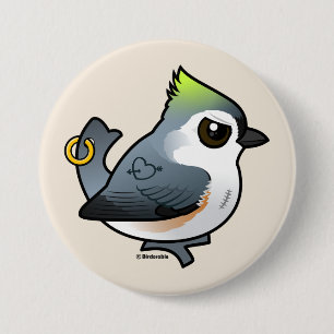Chapa Redonda De 7 Cm Tough Titmouse