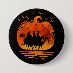 CHAPA REDONDA DE 7 CM TRAJE DE NAVIDAD HALLOWEEN CALABAZA REGALO DE NAVI