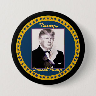 Chapa Redonda De 7 Cm Triunfo, Donald Trump