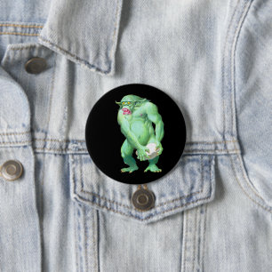 Chapa Redonda De 7 Cm Troll Button