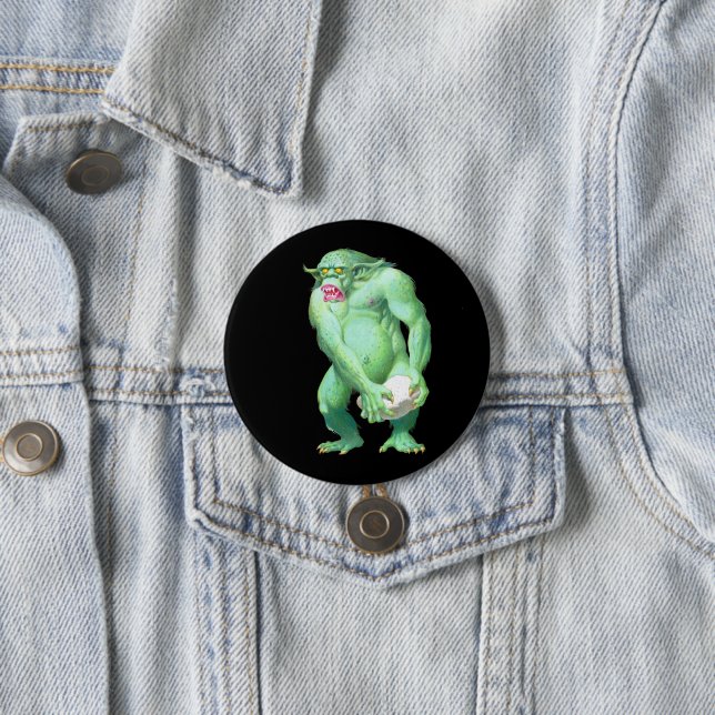 Chapa Redonda De 7 Cm Troll Button (In situ)