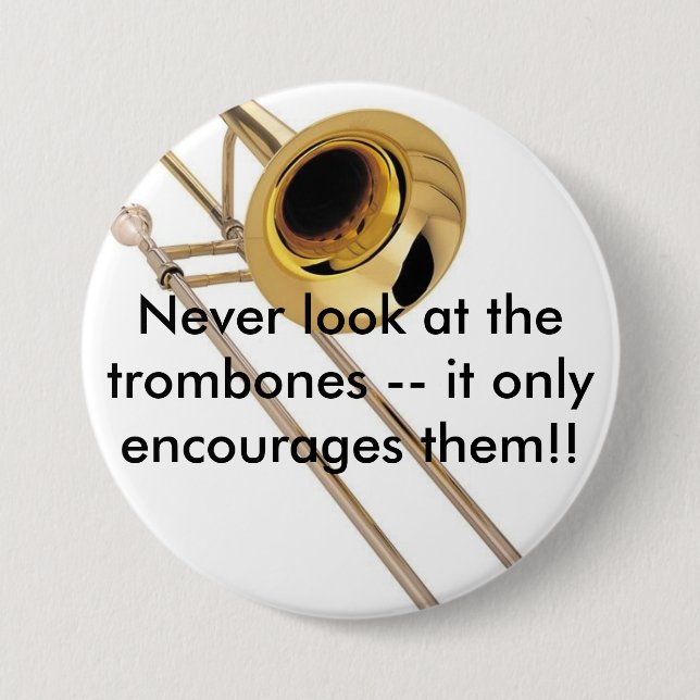 Chapa Redonda De 7 Cm Trombone (Anverso)