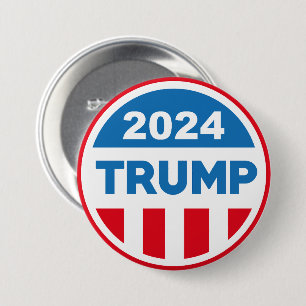 Chapa Redonda De 7 Cm Trump 2024