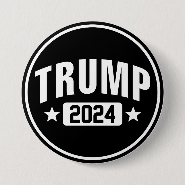Chapa Redonda De 7 Cm Trump 2024 (Anverso)