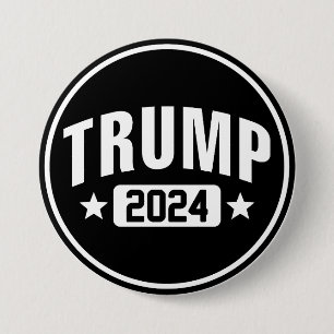 Chapa Redonda De 7 Cm Trump 2024