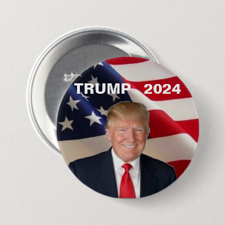 Chapa Redonda De 7 Cm Trump 2024