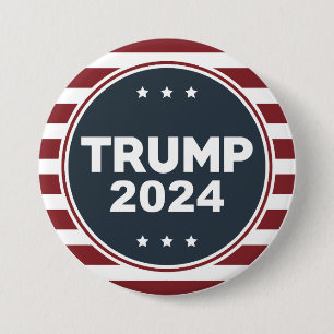 Chapa Redonda De 7 Cm Trump 2024