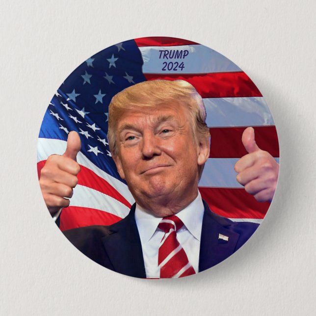 CHAPA REDONDA DE 7 CM TRUMP 2024 (Anverso)
