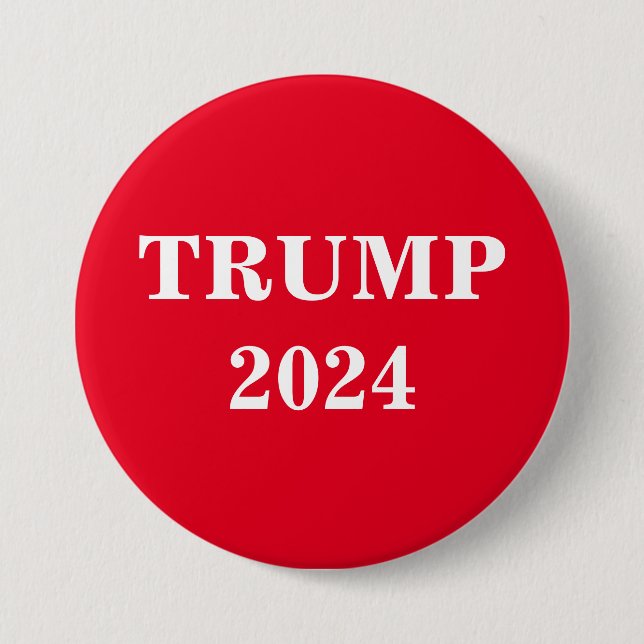 Chapa Redonda De 7 Cm Trump 2024 Button (Anverso)