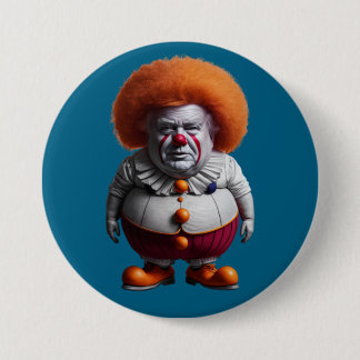 Chapa Redonda De 7 Cm Trump Clown Button