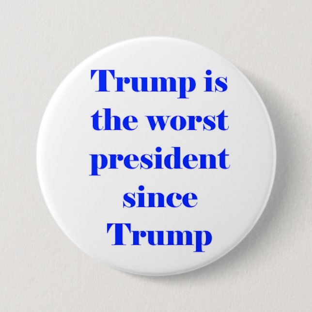 Chapa Redonda De 7 Cm trump is (Anverso)