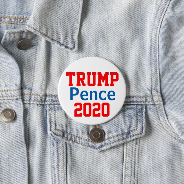 Chapa Redonda De 7 Cm Trump Pence 2020 (In situ)