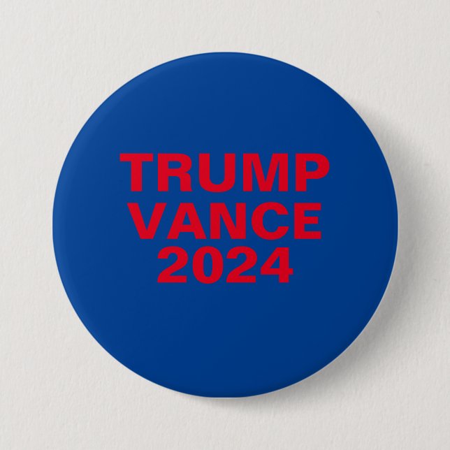 Chapa Redonda De 7 Cm Trump Vance 2024 (Anverso)