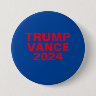 Chapa Redonda De 7 Cm Trump Vance 2024