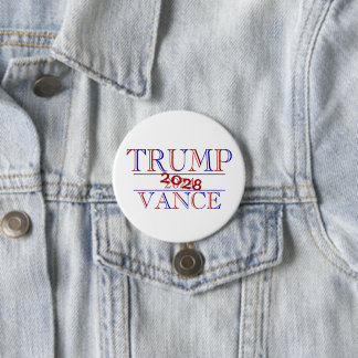 Chapa Redonda De 7 Cm Trump Vance 2024 2028 Button