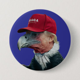Chapa Redonda De 7 Cm Trump Vulture Button