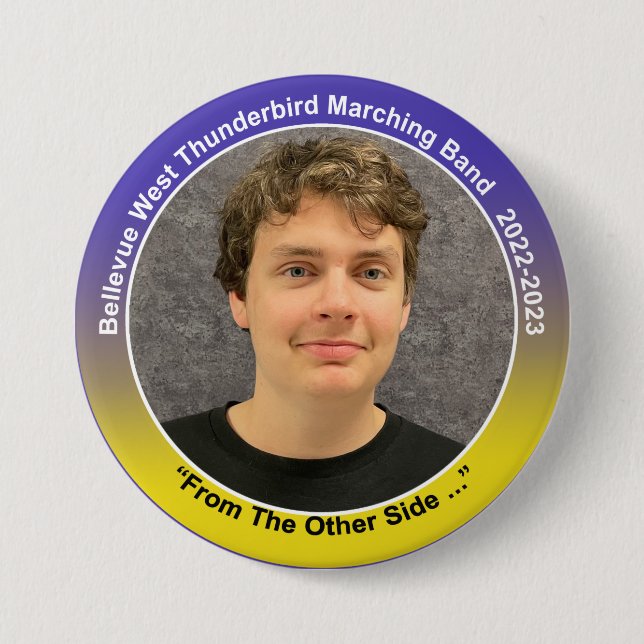 Chapa Redonda De 7 Cm Trumpet James 11 (Anverso)