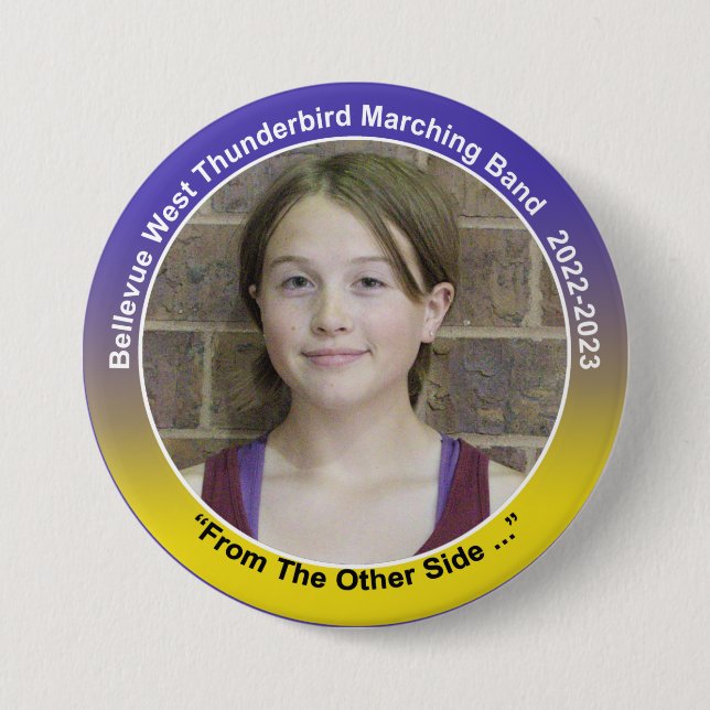 Chapa Redonda De 7 Cm Trumpet Madalyn 9 (Anverso)