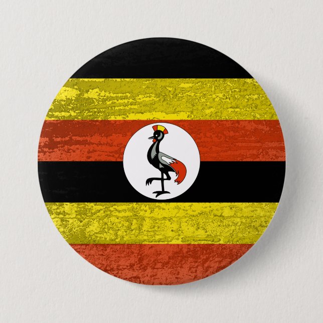 Chapa Redonda De 7 Cm Uganda (Anverso)