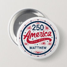 USA Rojo Blanco y Azul 250 Aniversario de América