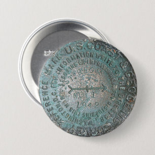 Chapa Redonda De 7 Cm USGS Benchmark, St Regis Mountain Geodetic Survey