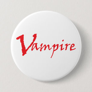Chapa Redonda De 7 Cm Vampiro