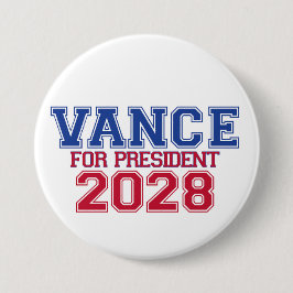 Chapa Redonda De 7 Cm Vance para Presidente (varsity)