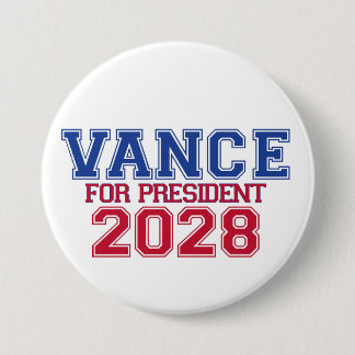 Chapa Redonda De 7 Cm Vance para Presidente (varsity)