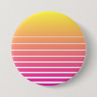 Chapa Redonda De 7 Cm Vaporwave Sun