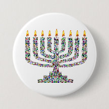 Vela colorida de Hanukkah