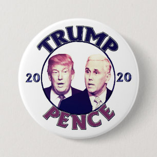 Chapa Redonda De 7 Cm Verja de Trump 2020