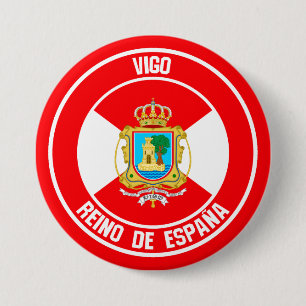 Chapa Redonda De 7 Cm Vigo Round Emblem