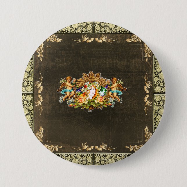 Chapa Redonda De 7 Cm Vintage 114 (Anverso)