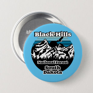 Chapa Redonda De 7 Cm Vintage Black Hills National Forest South Dakota