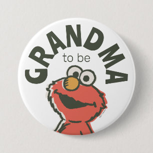 Chapa Redonda De 7 Cm Vintage Elmo Baby Shower Grandma To Be