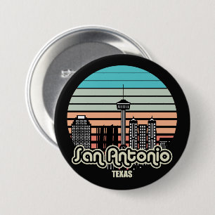 Chapa Redonda De 7 Cm Vintage San Antonio Texas