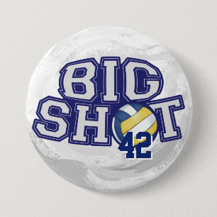 Chapa Redonda De 7 Cm Voleibol Big Shot