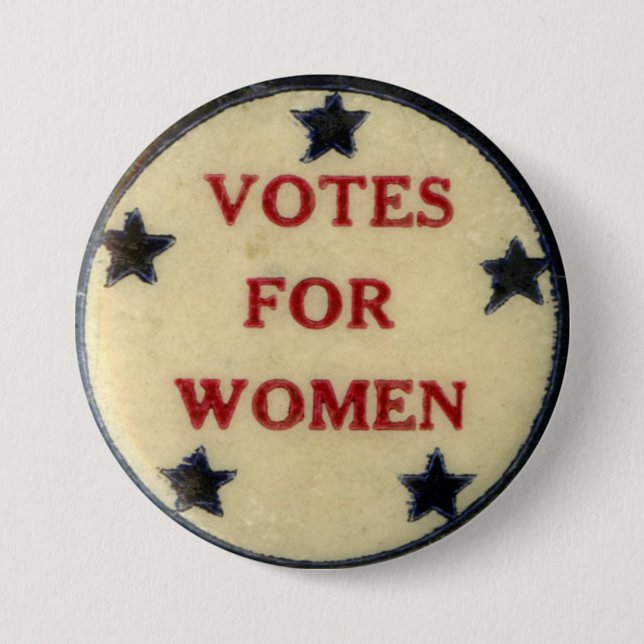 Chapa Redonda De 7 Cm Votes for Women Historic Star Suffrage Pin (Anverso)