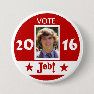 Chapa Redonda De 7 Cm Voto Jeb 2016