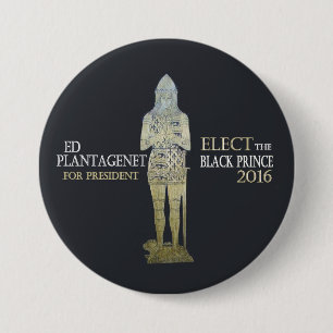 Chapa Redonda De 7 Cm Voto para el príncipe negro en 2016