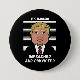 Chapa Redonda De 7 Cm Voto por el convicto Felon Pro Trump 2024