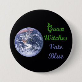 Chapa Redonda De 7 Cm Votos verdes para elegir azul
