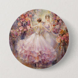 Chapa Redonda De 7 Cm Waltz of the Flowers Nutcracker Ballet